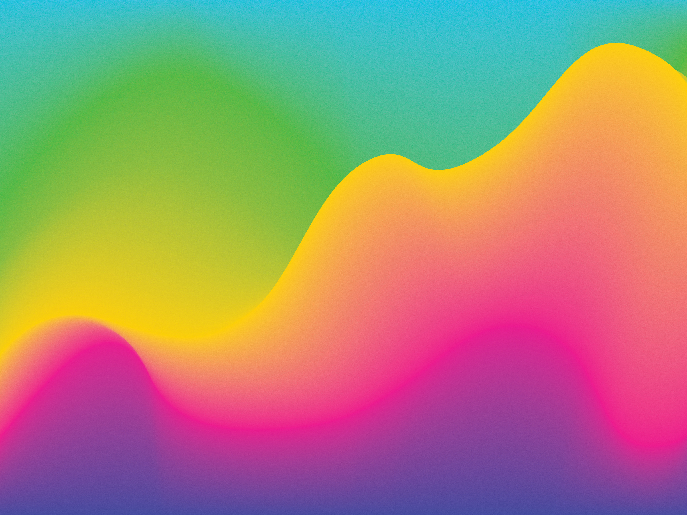 Abstract Rainbow Gradient Waves Background